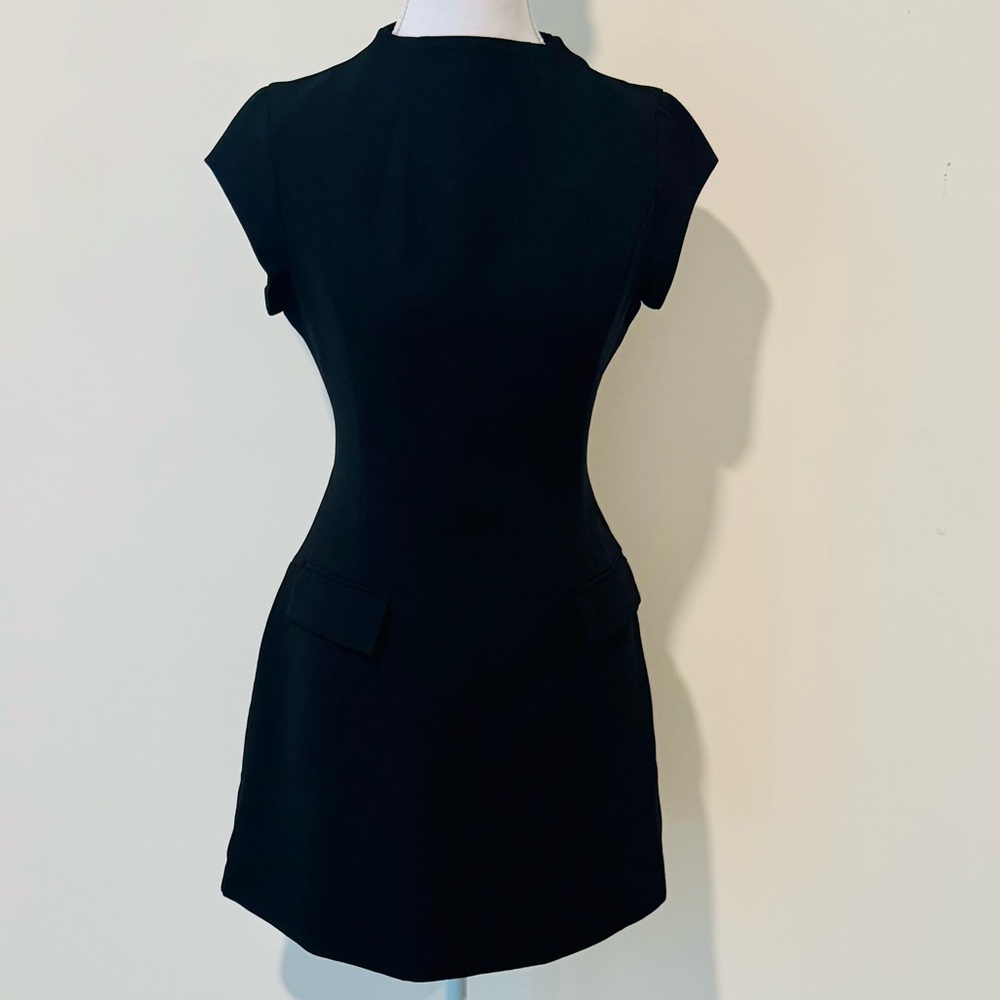Classic Little Black Mini Dress With Faux Pocket Detail 🖤